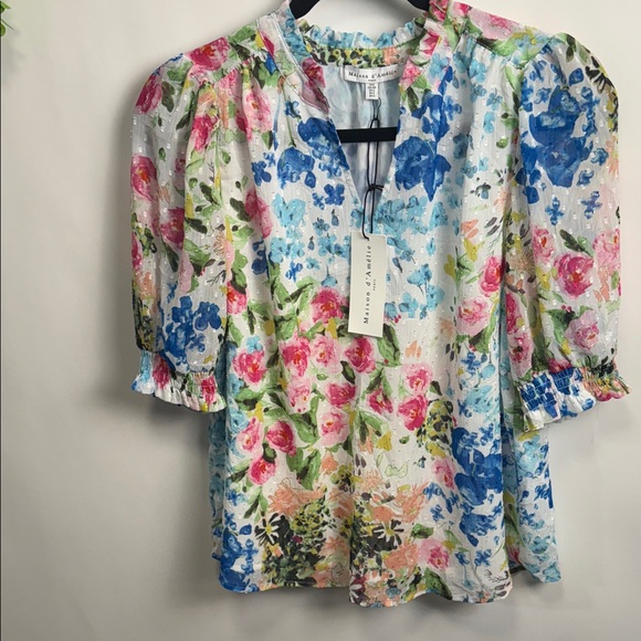 Maison D’Amelie Tops - Floral Print Women's Blouse